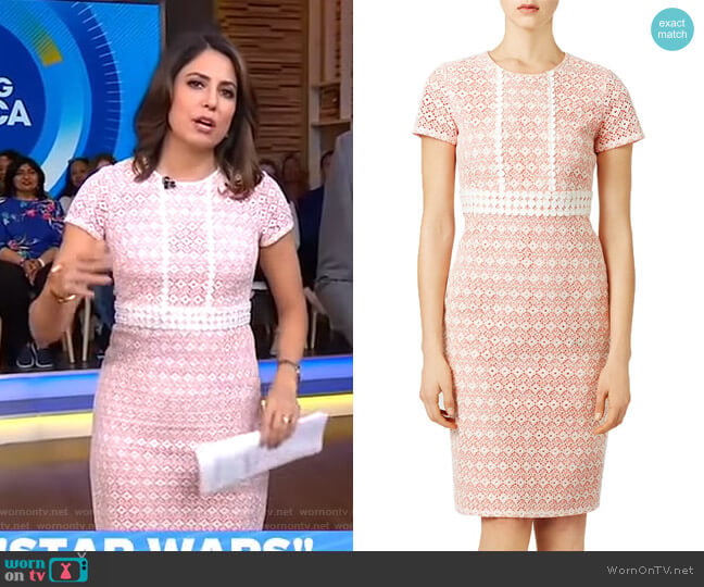 Shoshanna Stacie Dress worn by Cecilia Vega on Good Morning America