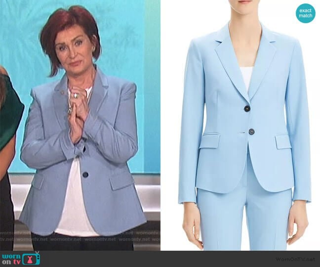 Theory Carissa Classic Blazer worn by Sharon Osbourne on The Talk