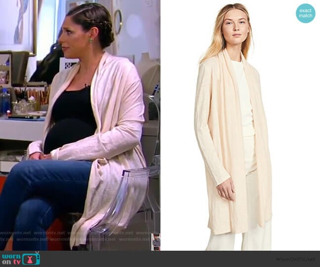 Theory Shawl Cardigan worn by Abby Huntsman on The View