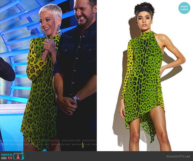 WornOnTV: Katy’s yellow leopard print dress on American Idol | Katy ...