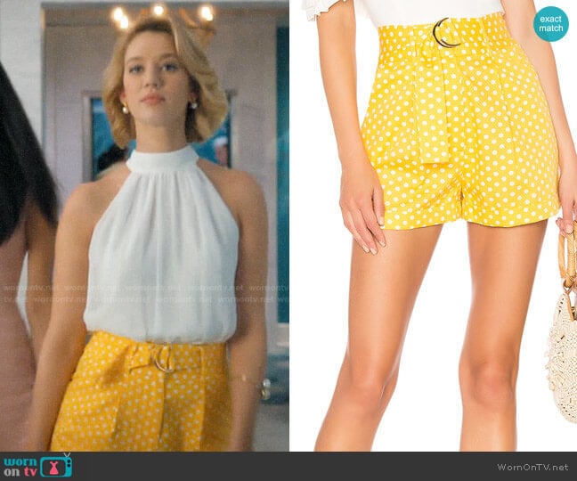Tularosa Olena Skort in Pineapple worn by Petra Solano (Yael Grobglas) on Jane the Virgin