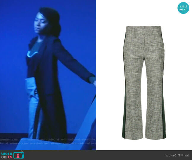 Veronica Beard Cormac Trousers worn by Maggie Pierce (Kelly McCreary) on Greys Anatomy
