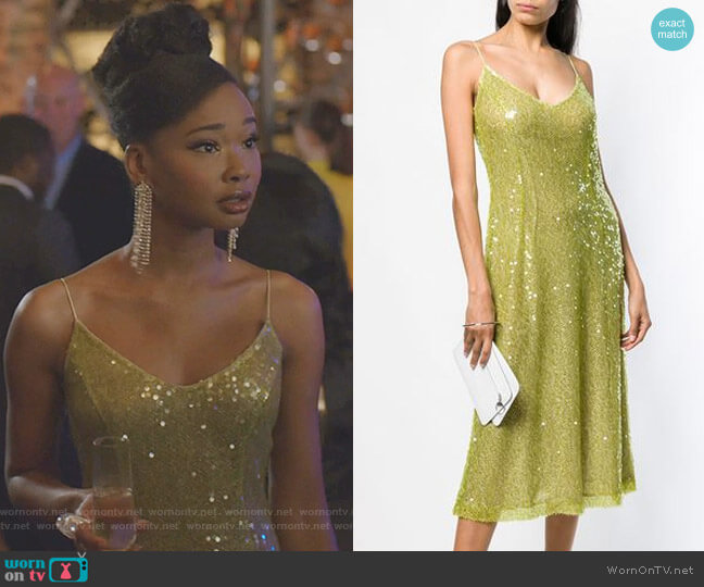 Walk of Shame Sequins Embellished Dress worn by Monica Colby (Wakeema Hollis) on Dynasty