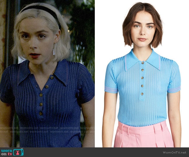 Acne Studios Shanita Top worn by Sabrina Spellman (Kiernan Shipka) on Chilling Adventures of Sabrina