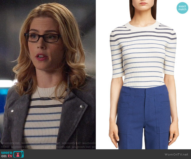 Acne Studios Kassandra Top worn by Felicity Smoak (Emily Bett Rickards) on Arrow