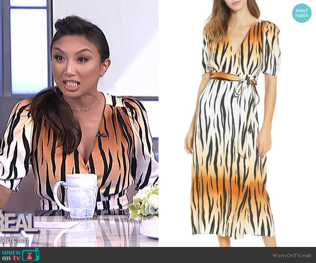 AFRM Amal Maxi Dress worn by Jeannie Mai on The Real