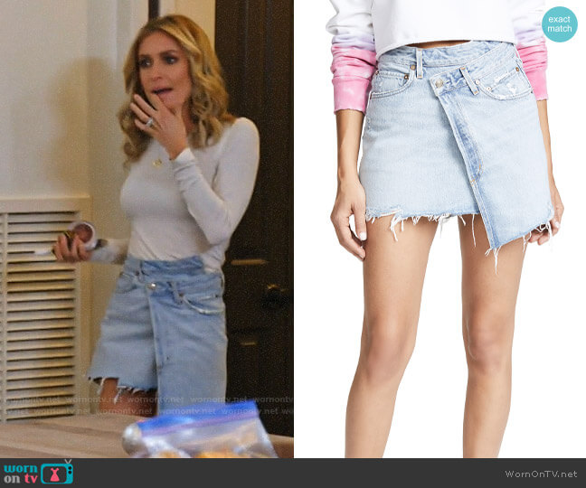 Agolde Audrey Skirt worn by Kristin Cavallari on Very Cavallari