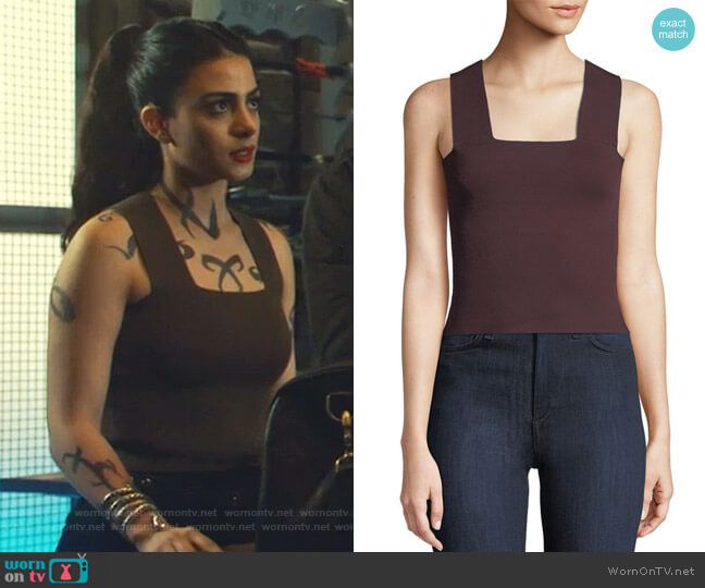 A.L.C. Lia Top worn by Isabelle Lightwood (Emeraude Toubia ) on Shadowhunters