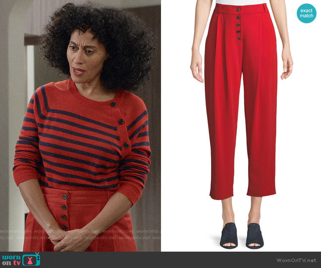 A.L.C. Russel Pants worn by Rainbow Johnson (Tracee Ellis Ross) on Black-ish