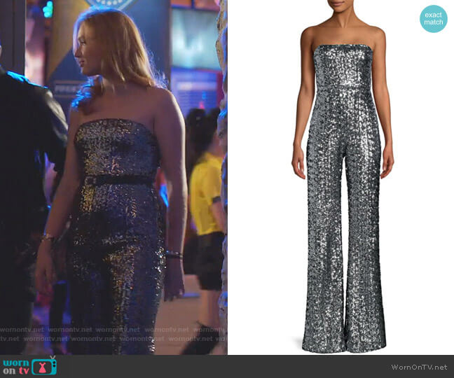 Alexis Carleen Jumpsuit worn by Kirby Anders (Maddison Brown) on Dynasty