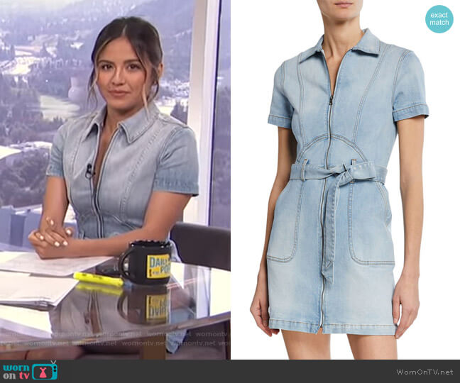 Alice + Olivia Gorgeous Zip-Up Mini Dress worn by Erin Lim on E! News