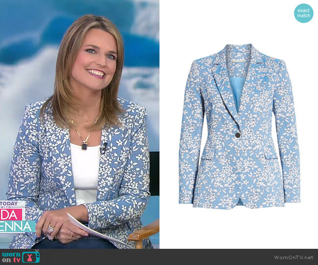 Alice + Olivia Macey Blazer worn by Savannah Guthrie on Today