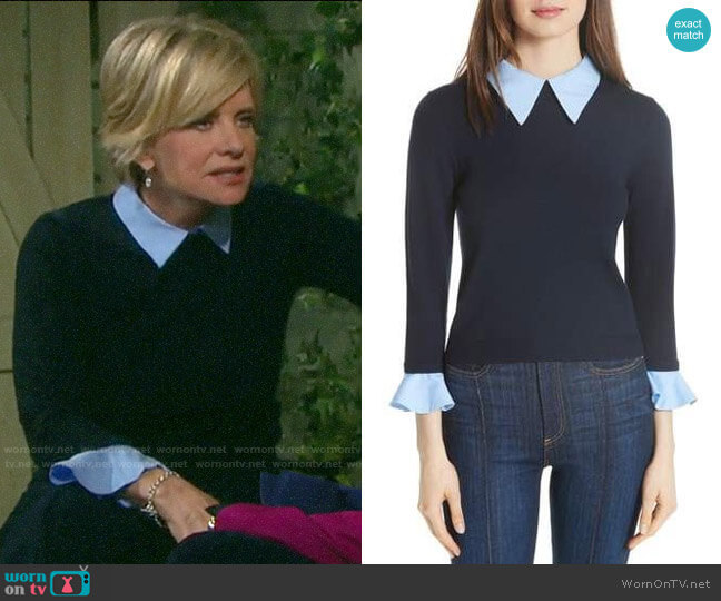 Alice + Olivia Aster Sweater worn by Kayla Brady (Mary Beth Evans) on Days of our Lives
