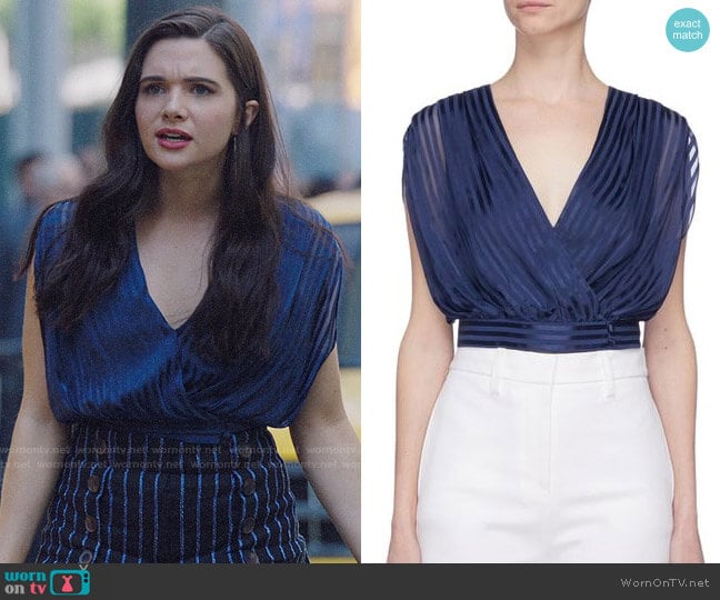 Alice + Olivia Briella Top worn by Jane Sloan (Katie Stevens) on The Bold Type