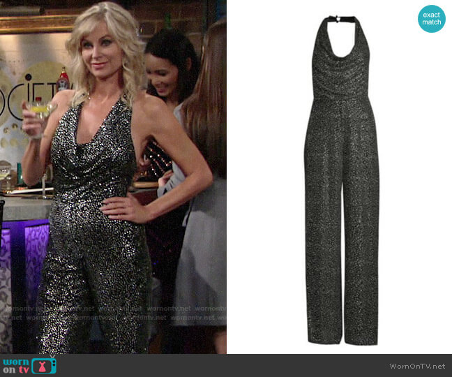 Alice + Olivia Salem Jumpsuit worn by Ashley Abbott (Eileen Davidson) on The Young and the Restless