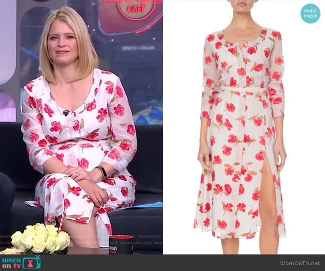 Altuzarra Livia Dress worn by Sara Haines on Good Morning America