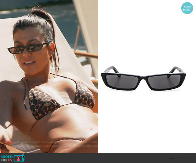 Balenciaga Narrow Cat Eye Glasses worn by Kourtney Kardashian on Keeping Up with the Kardashians