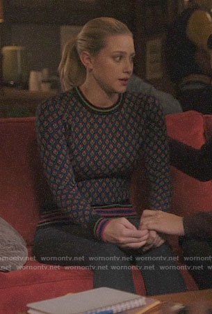 Betty’s tulip print sweater on Riverdale
