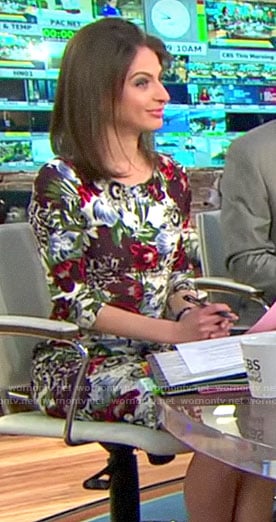 Bianna’s floral dress on CBS This Morning