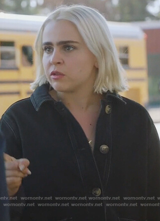 Annie’s black denim jacket on Good Girls