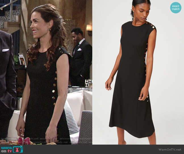 Club Monaco Miguellina Dress worn by Victoria Newman (Amelia Heinle) on The Young and the Restless