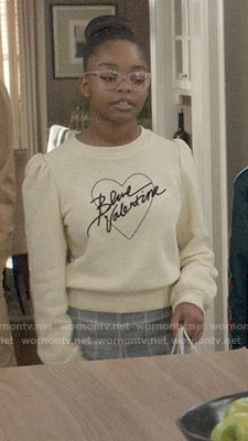 Diane’s Blue Valentine sweater on Black-ish