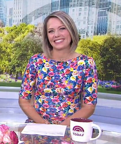 Dylan’s floral short sleeve dress on Today