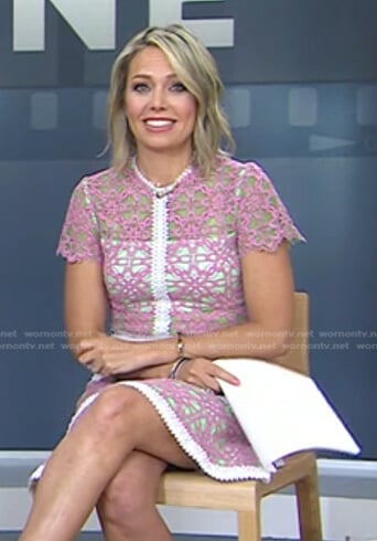 Dylan’s pink lace dress on Today
