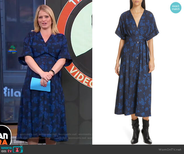 Equipment Nauman Dress worn by Sara Haines on Good Morning America