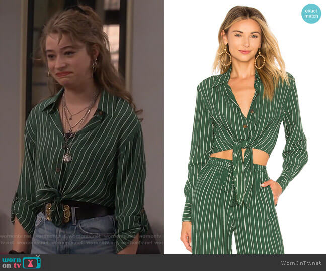 Faithfull The Brand Beau Rivage Top worn by Shannon (Odessa Adlon) on Fam