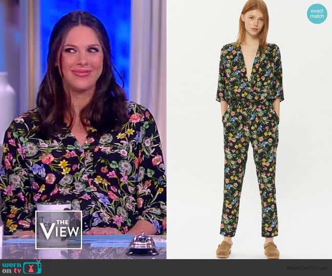 Gerard Darel Jumpsuit Nathalie worn by Abby Huntsman on The View