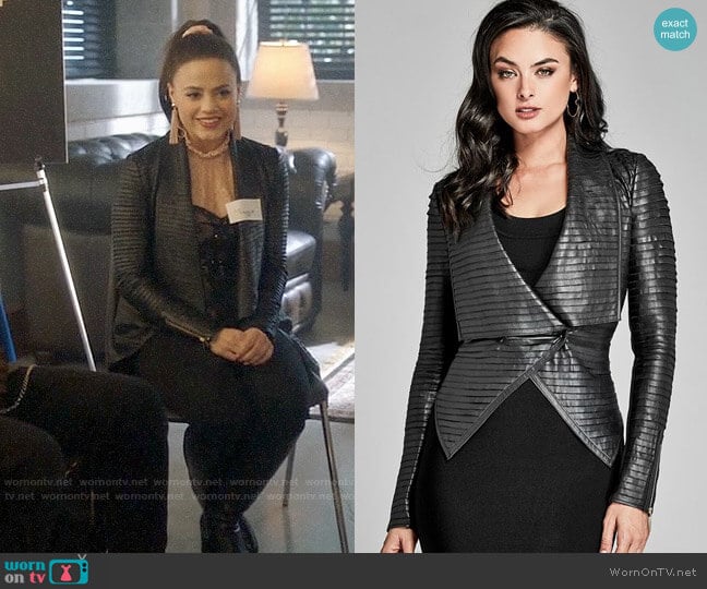 Guess Shayna Jacket worn by Maggie Vera (Sarah Jeffery) on Charmed
