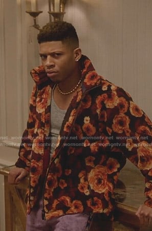 Hakeem’s orange floral fleece jacket on Empire