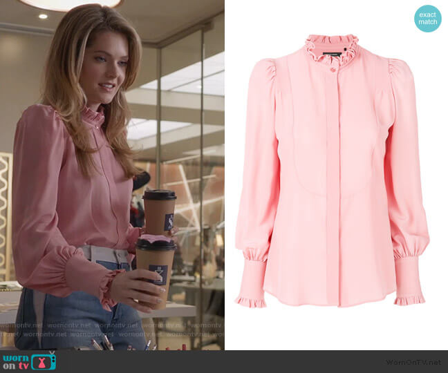 Isabel Marant Sloan Victorian shirt worn by Sutton (Meghann Fahy) on The Bold Type