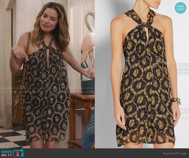 Isabel Marant Tevy Dress worn by Alexis Rose (Annie Murphy) on Schitts Creek