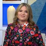 Jenna’s black floral embroidered dress on Today