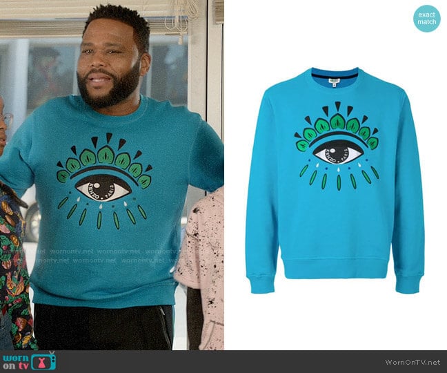 Kenzo Eye Sweatshirt worn by Andre Johnson (Anthony Anderson) on Black-ish