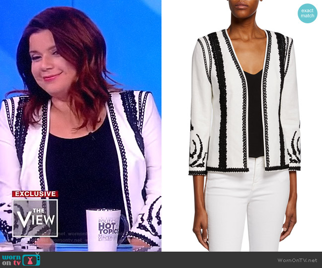 Kobi Halperin Camila Jacket worn by Ana Navarro on The View