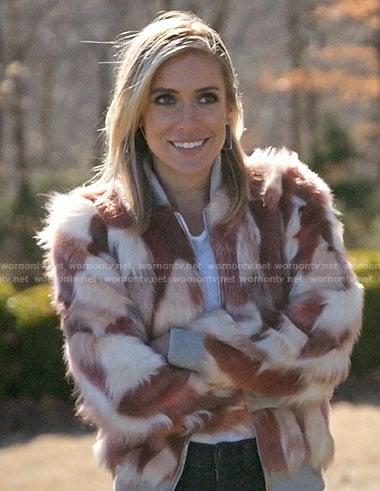 Kristin’s pink fur bomber jacket on Very Cavallari