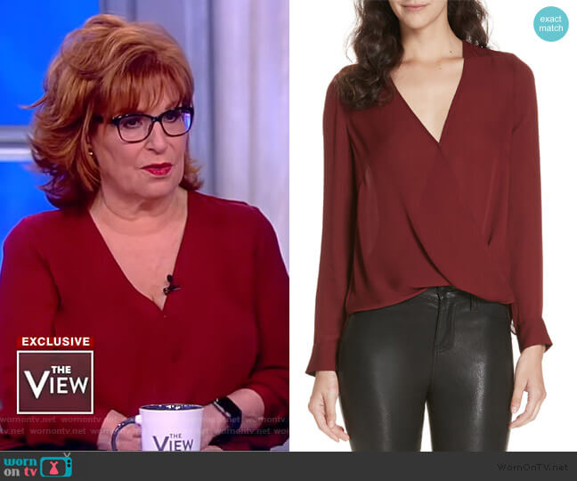 L'Agence Kyla Blouse worn by Joy Behar on The View