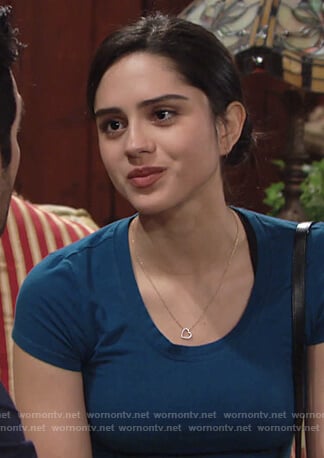 Lola’s heart pendant necklace from Kyle on The Young and the Restless