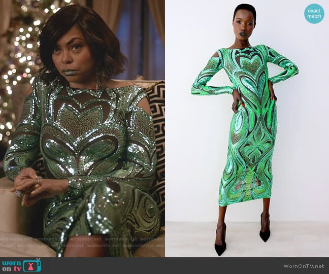 Marc Bouwer Love Dress worn by Cookie Lyon (Taraji P. Henson) on Empire