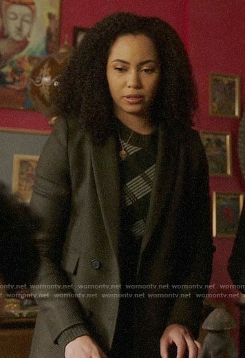 Macy’s olive coat on Charmed