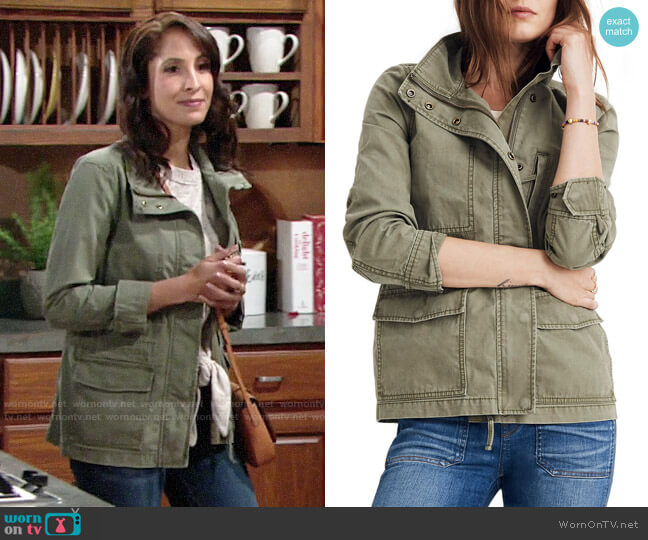 Madewell Surplus Cotton Jacket worn by Lily Winters (Christel Khalil) on The Young and the Restless