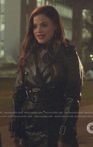 Maggie/Mel’s leather trench coat on Charmed