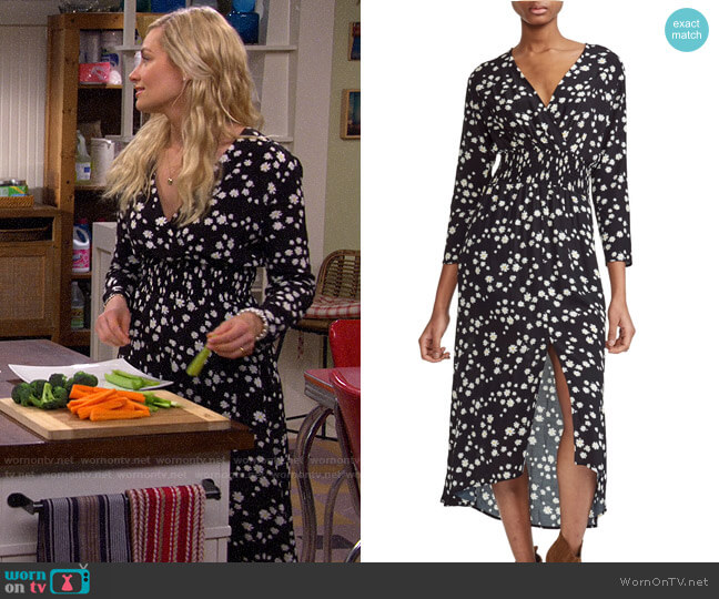 Maje Rosila Dress worn by Gemma (Beth Behrs) on The Neighborhood