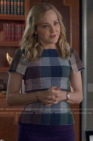 Marissa’s checked top on Bull