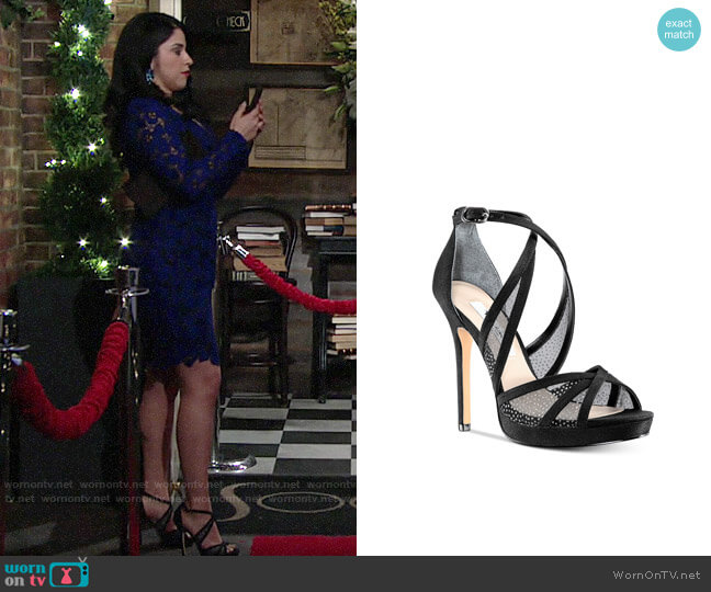 Nina Fenna Sandals worn by Mia Rosales (Noemi Gonzalez) on The Young and the Restless