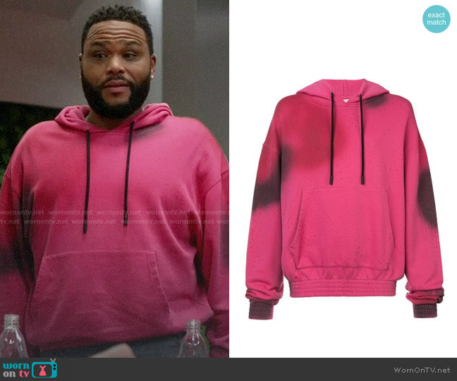 Off-White Spray Hoodie worn by Andre Johnson (Anthony Anderson) on Black-ish