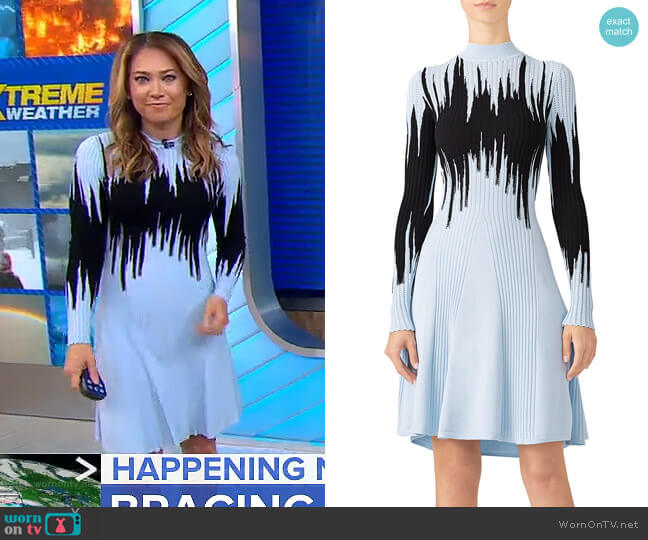Opening Ceremony Intarsia Dress worn by Ginger Zee on Good Morning America